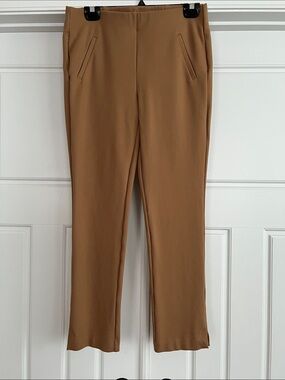 Chico's Stretch Straight Pants in Camel Brown